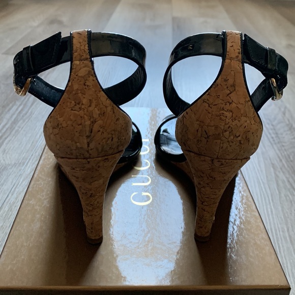 Gucci Cork Wedges, Like New Condition (worn 1x) - Picture 3 of 7